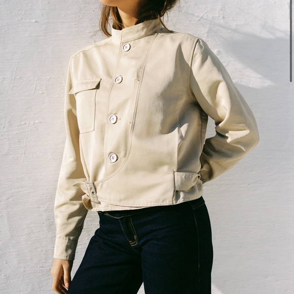 With Jéan ROSS JACKET TAN - Picture 2 of 4